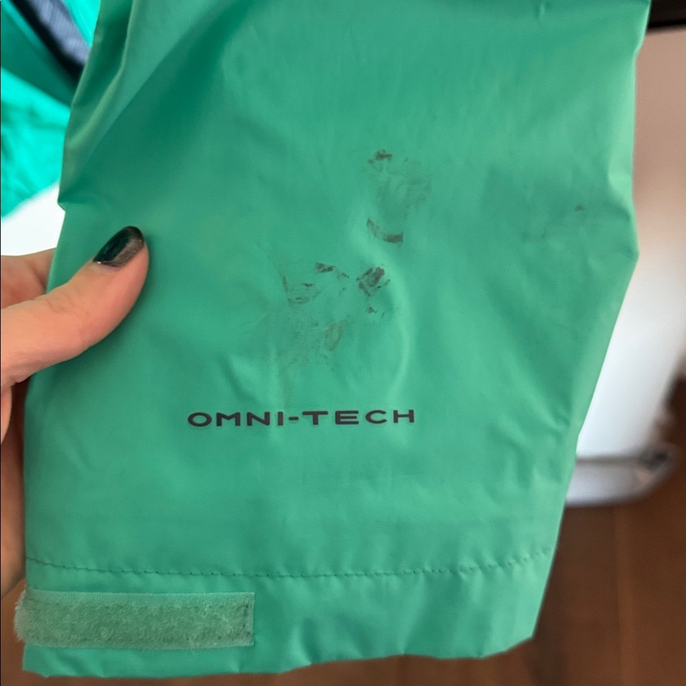 Columbia Teal and Navy Windbreaker 2X - Picture 4 of 5